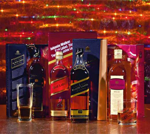 Метро, Виски JOHNNIE WALKER Red Label Spark Pack + 2 стакана