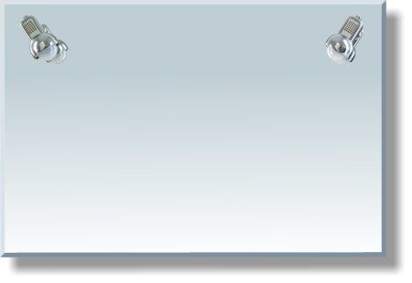 Леруа Мерлен, FBS, Зеркало со светильниками (90x60 см)