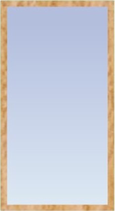 Леруа Мерлен, Зеркало с багетом (70x130 см)