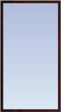 Леруа Мерлен, Bauform, Зеркало с багетом (57x107 см)