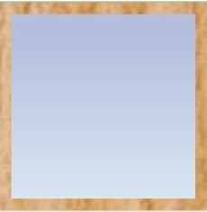 Касторама, Зеркало с багетом (70x70 см)
