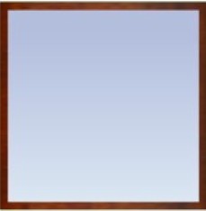 Твой Дом, Зеркало с багетом (67x67 см)