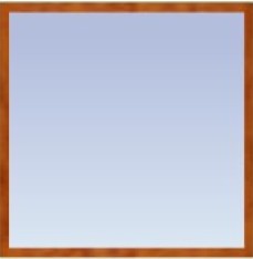 Касторама, Bauform, Зеркало с багетом (67x67 см)