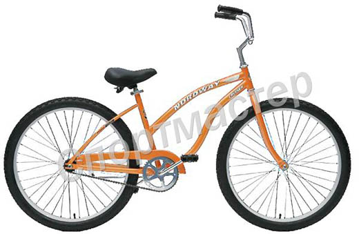 Спортмастер, Велосипед комфорт 26 CRUISER LADIES оранжевый р.16