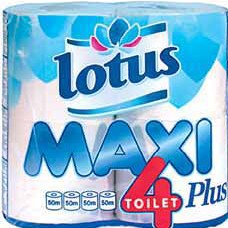 Метро, Туалетная бумага
белая двуслойная
Lotus Maxi