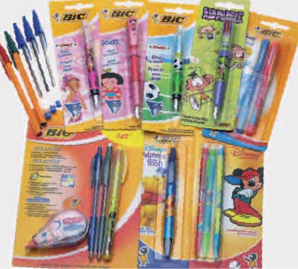 Метро, Ручки, автоматические карандаши и школьные наборы BIC
