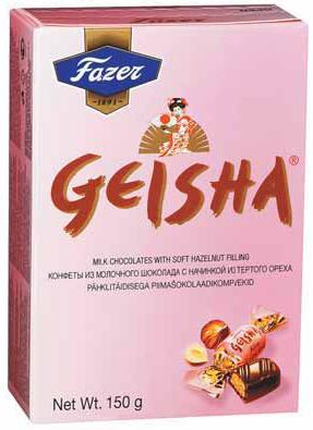 Метро, Шоколадные конфеты GEISHA         