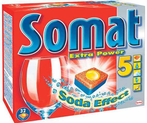 Метро, Таблетки для посудомоечной машины SOMAT 5 в 1 + SOMAT DEO 