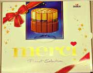 Метро, Шоколадные конфеты MERCI