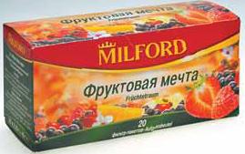 Метро, Фруктовый чай MILFORD + заменитель сахара  