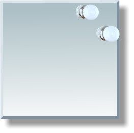 Максидом, Зеркало со светильниками (50x50 см)