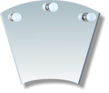 Касторама, Зеркало со светильниками (40/70x60 см)
