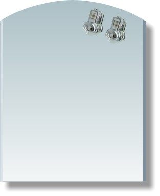 Касторама, Зеркало со светильниками (60x75 см)