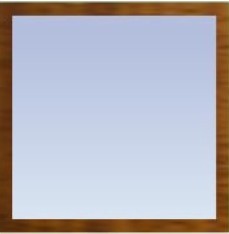 Леруа Мерлен, Зеркало с багетом (70x70 см)