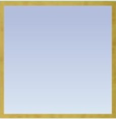 Леруа Мерлен, Зеркало с багетом (67x67 см)